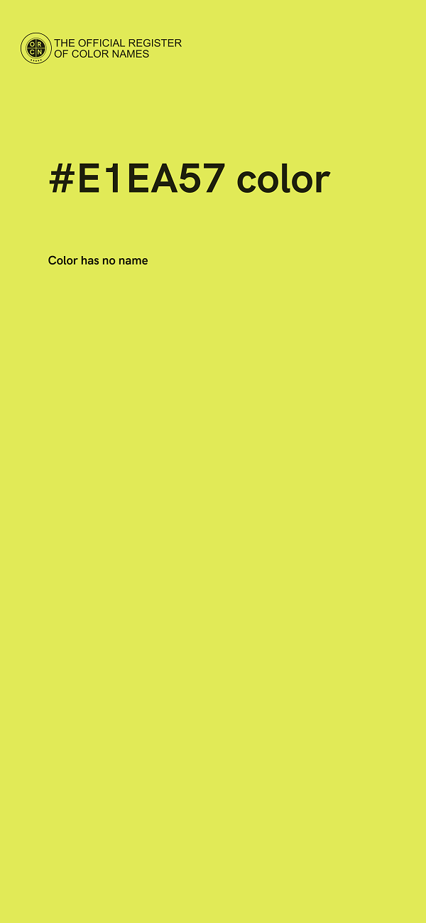 #E1EA57 color image