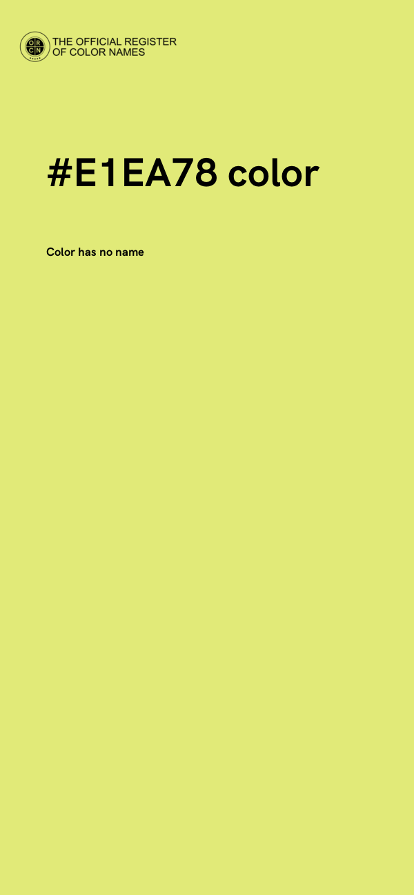 #E1EA78 color image