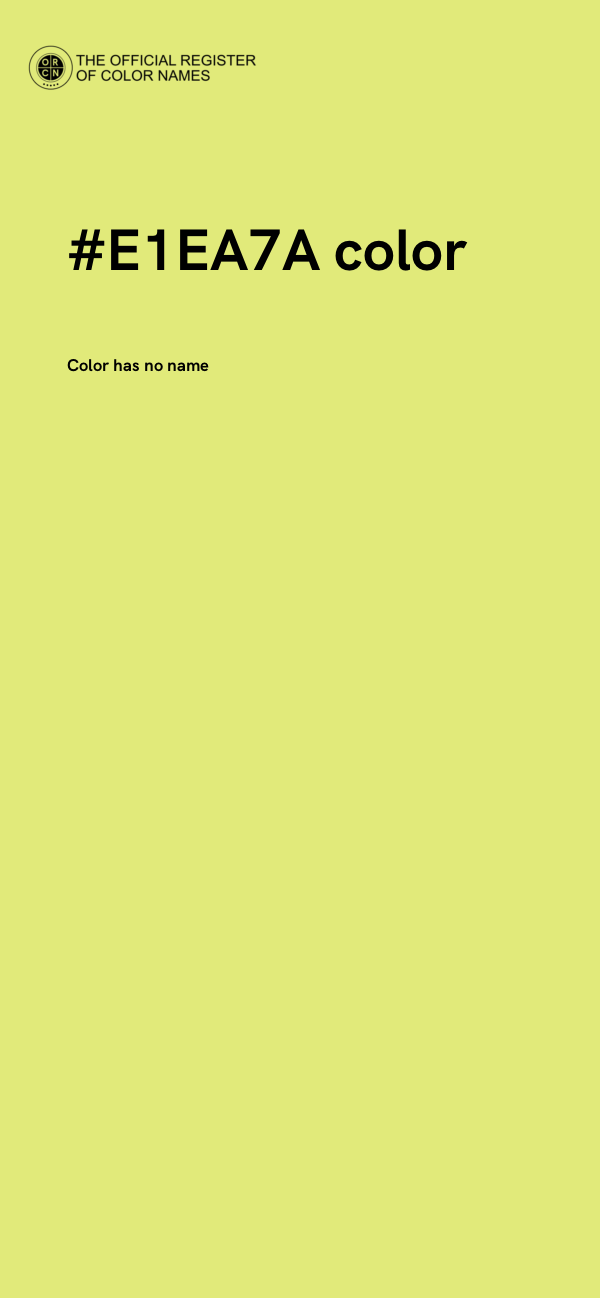 #E1EA7A color image