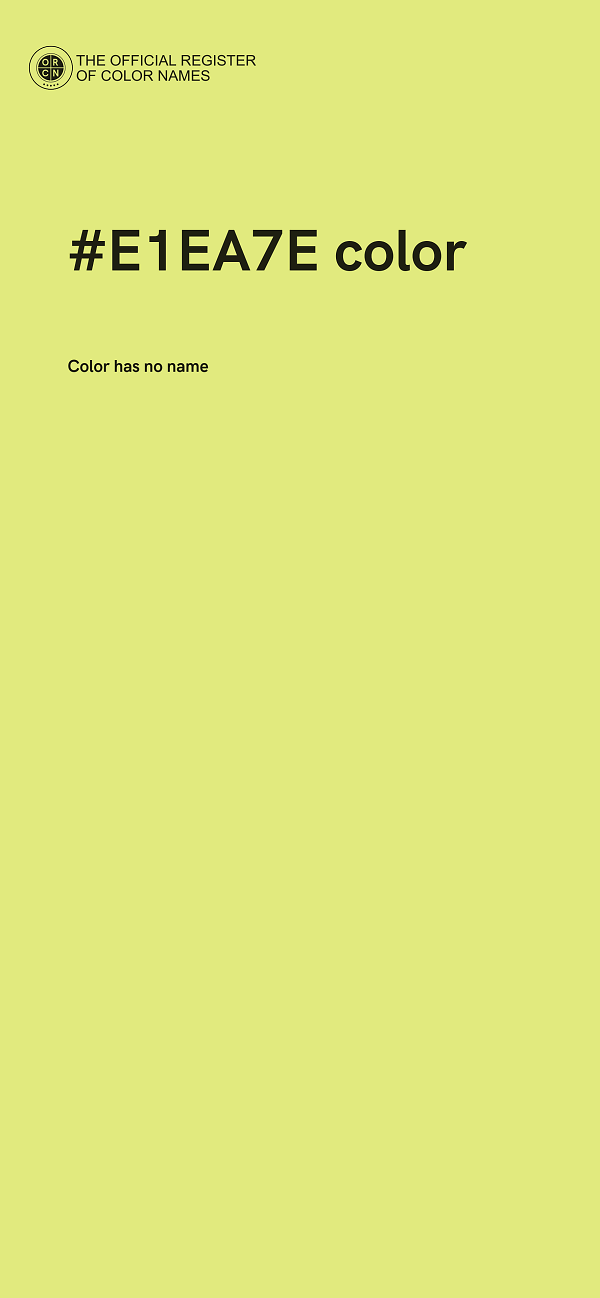#E1EA7E color image