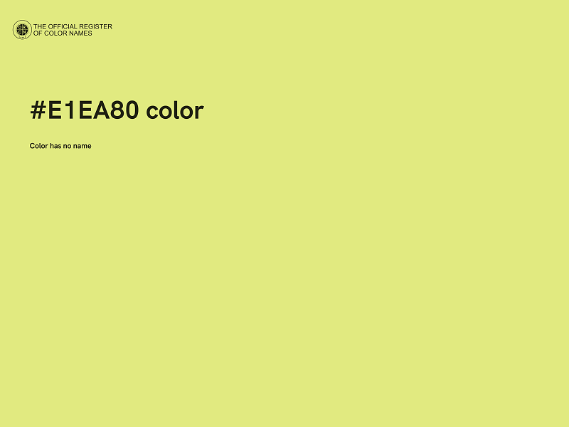 #E1EA80 color image