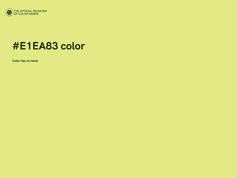 #E1EA83 color image