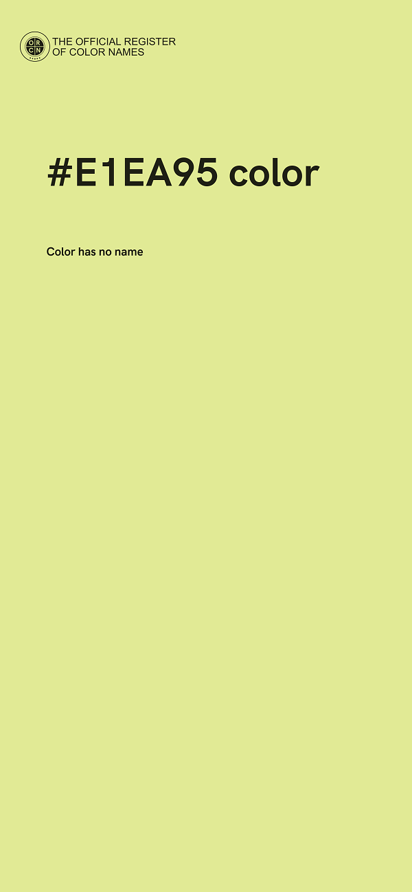 #E1EA95 color image