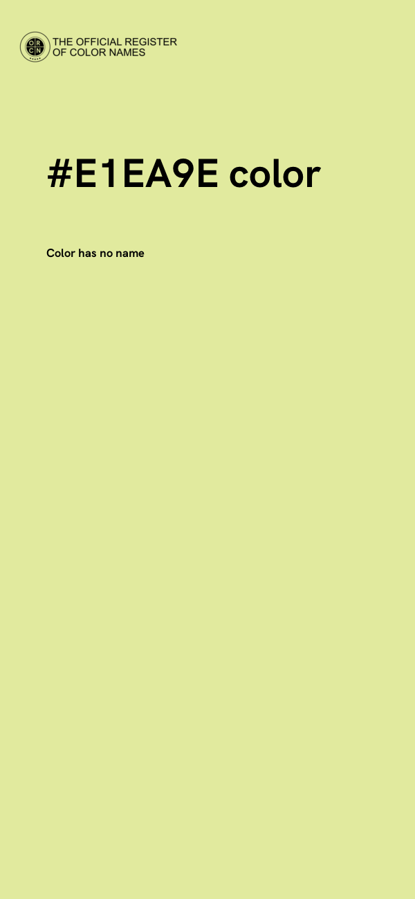 #E1EA9E color image