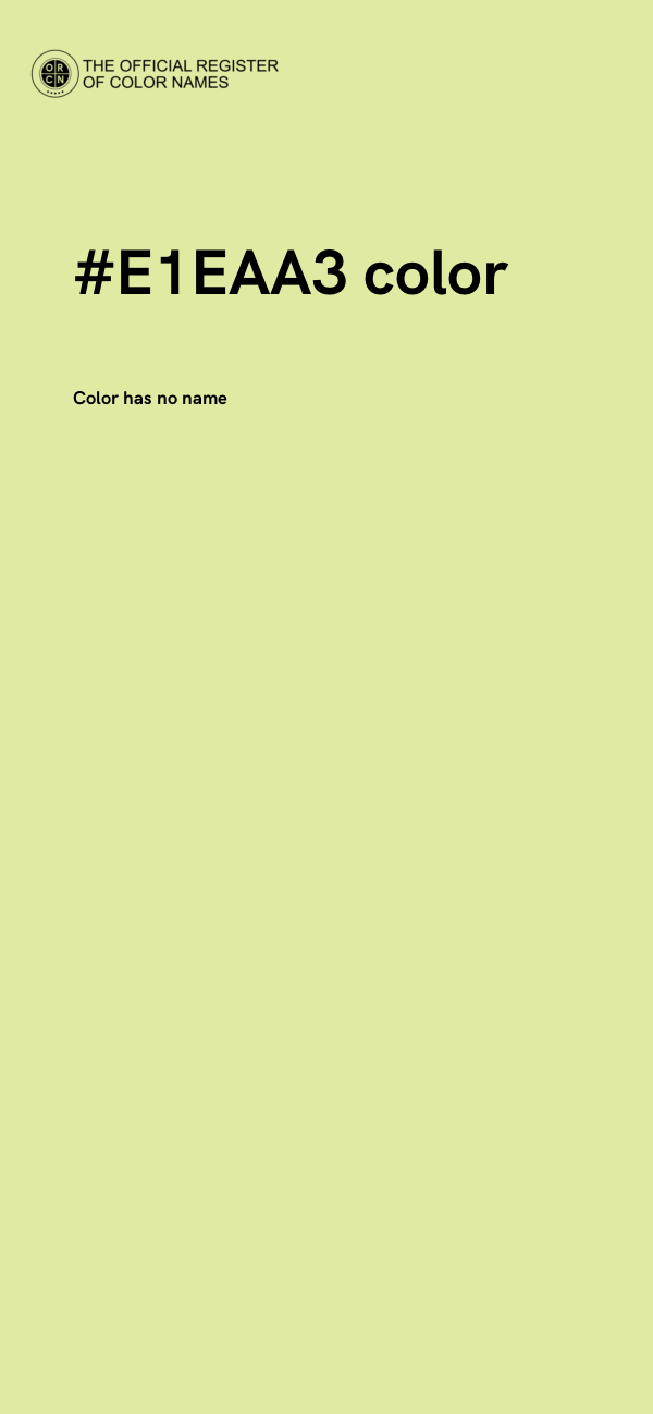 #E1EAA3 color image
