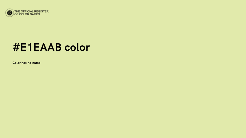 #E1EAAB color image