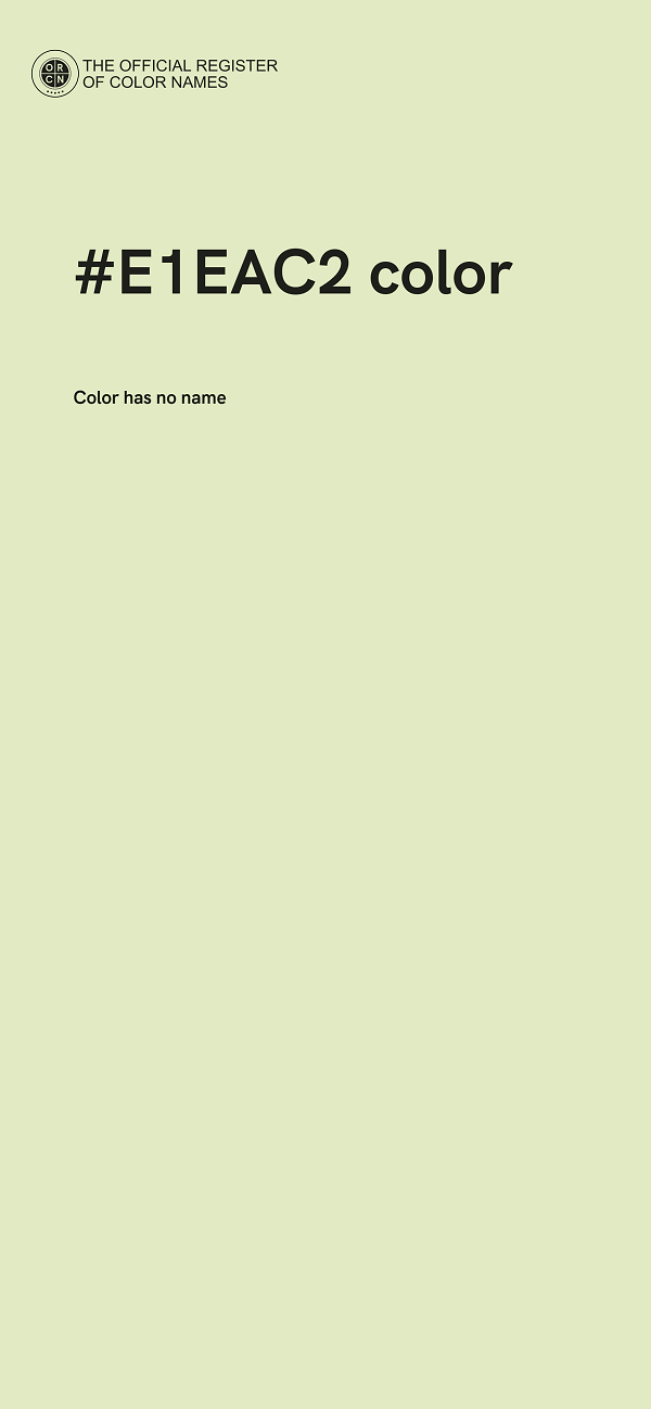 #E1EAC2 color image