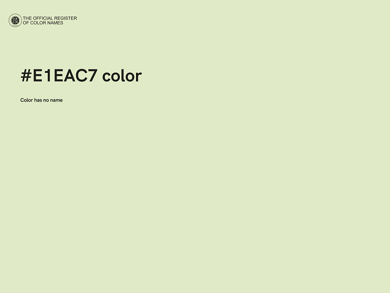 #E1EAC7 color image