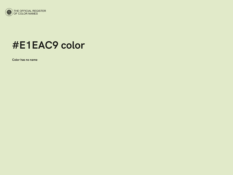 #E1EAC9 color image