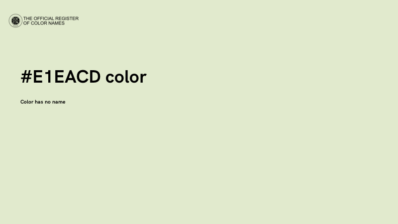 #E1EACD color image
