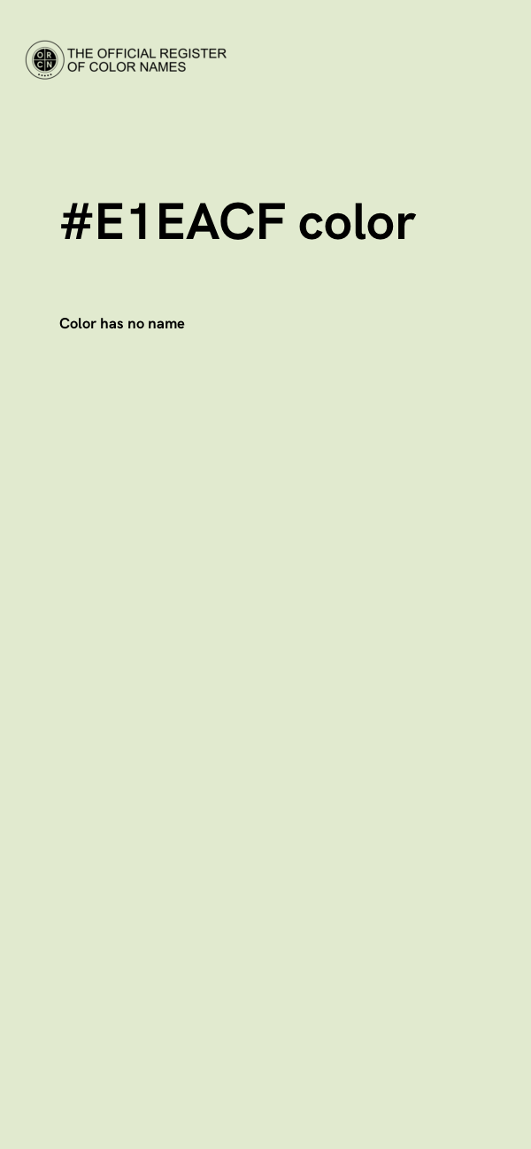 #E1EACF color image