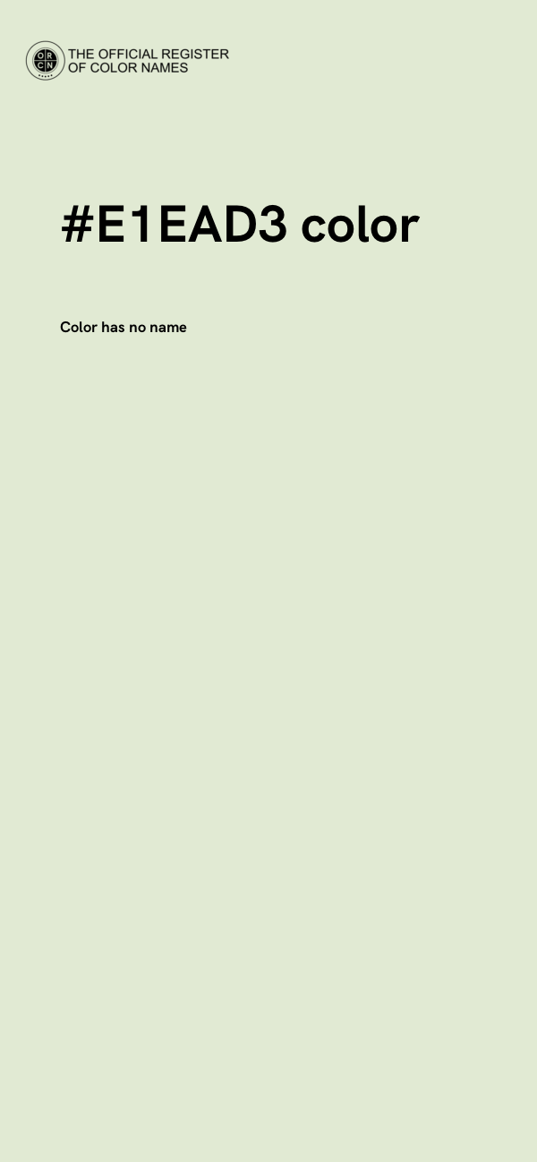 #E1EAD3 color image