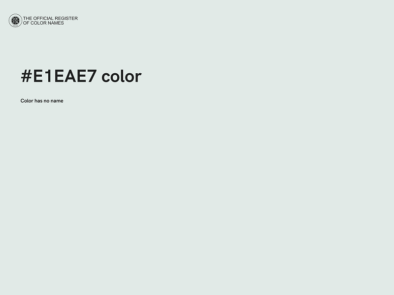 #E1EAE7 color image