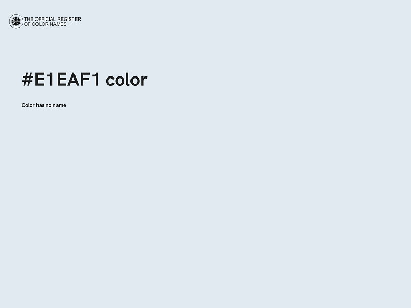 #E1EAF1 color image