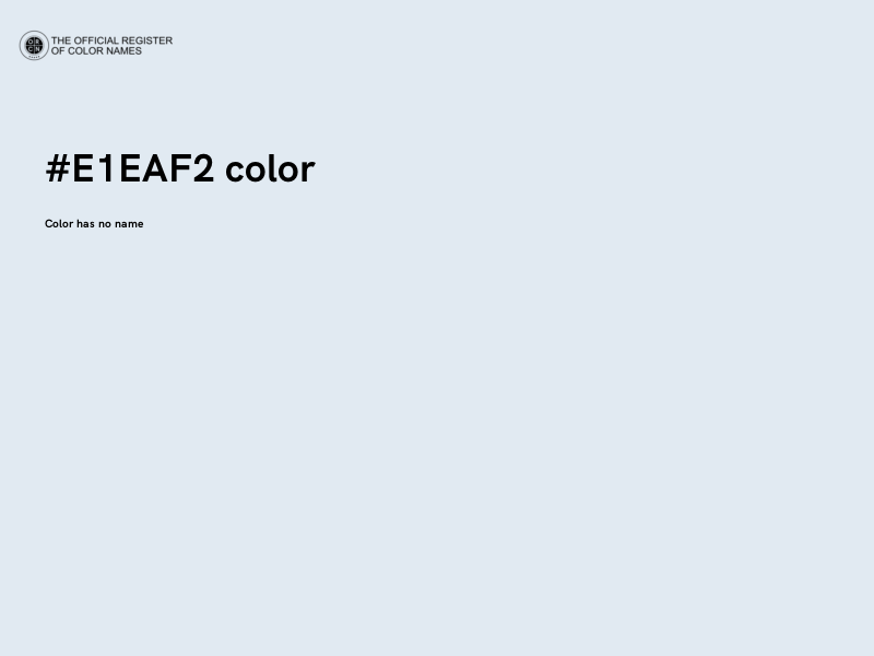 #E1EAF2 color image