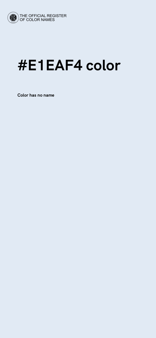 #E1EAF4 color image