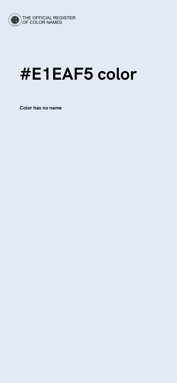 #E1EAF5 color image
