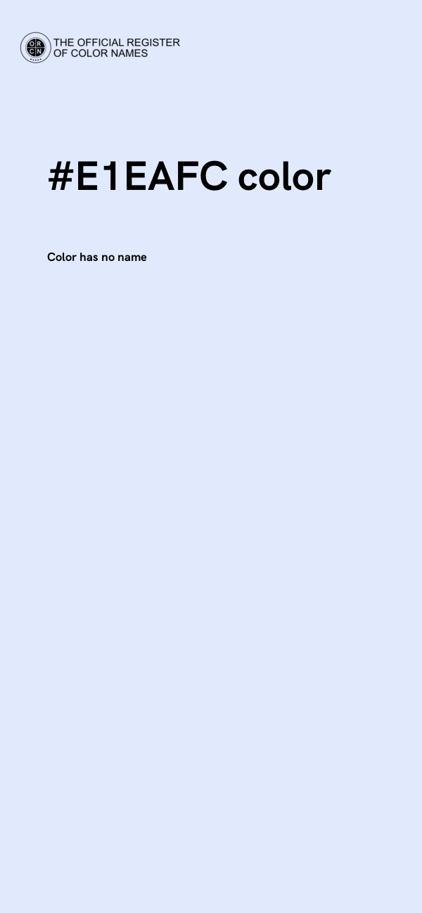 #E1EAFC color image