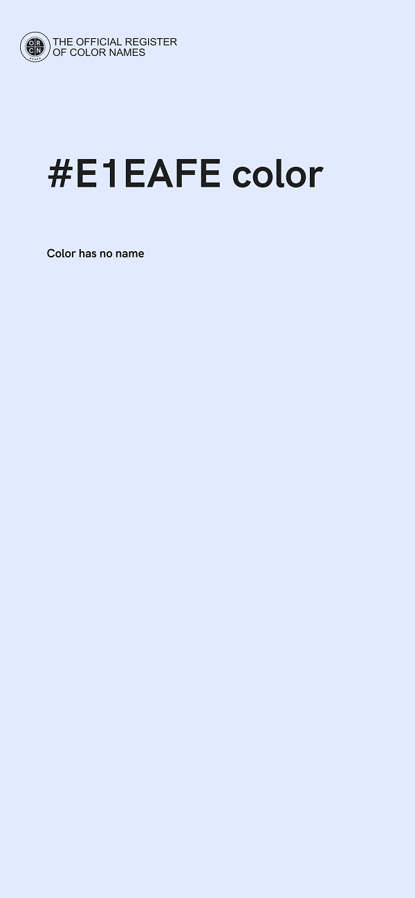 #E1EAFE color image