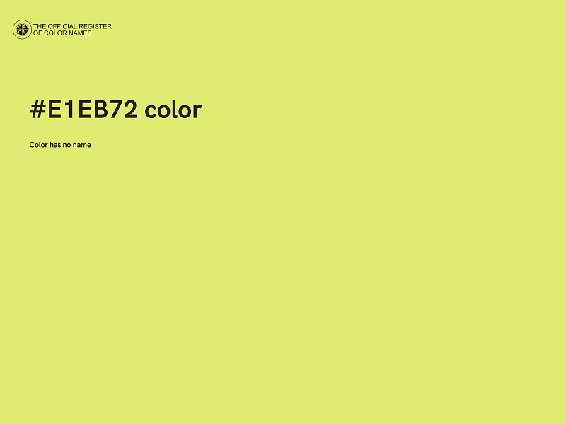 #E1EB72 color image