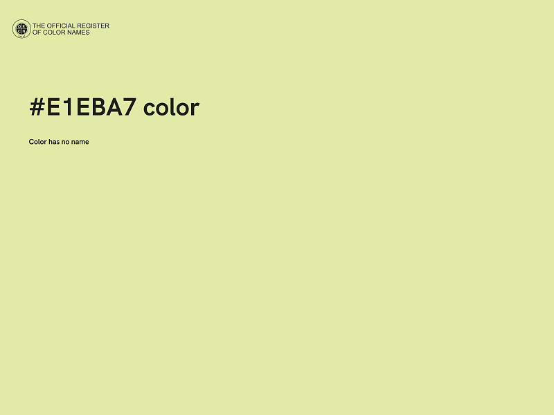 #E1EBA7 color image