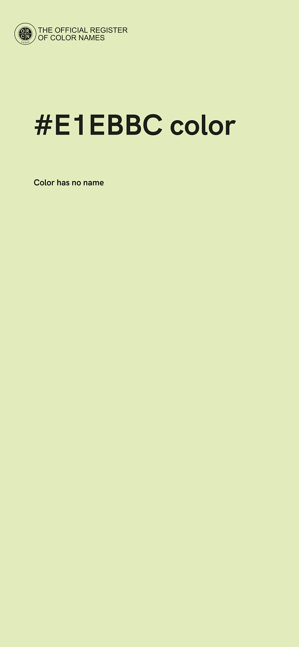 #E1EBBC color image