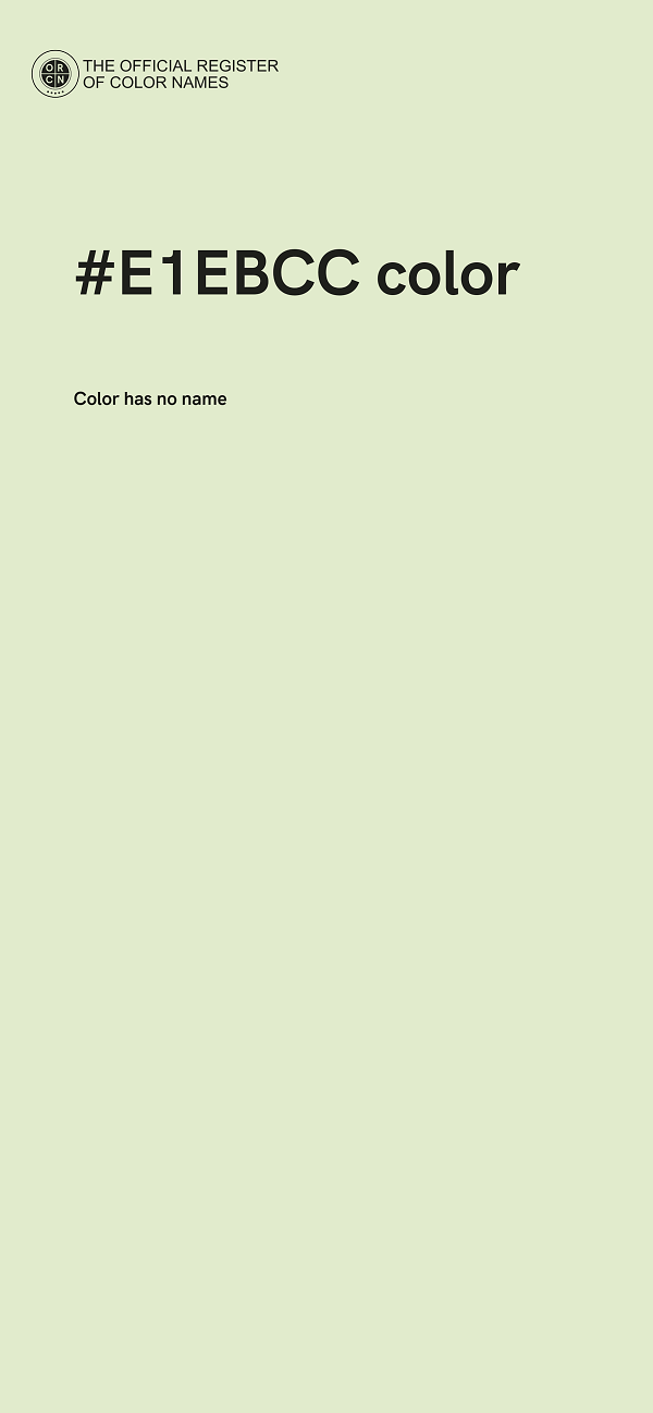 #E1EBCC color image