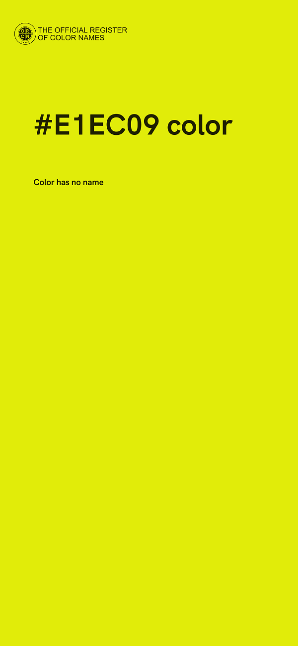 #E1EC09 color image