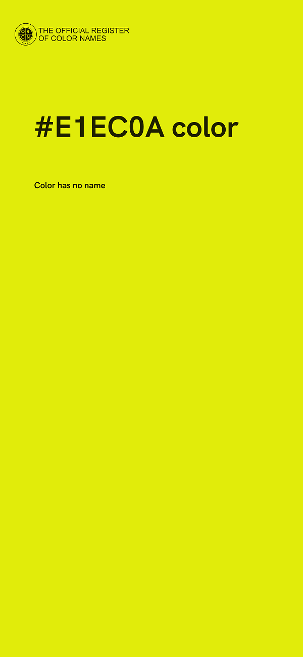 #E1EC0A color image