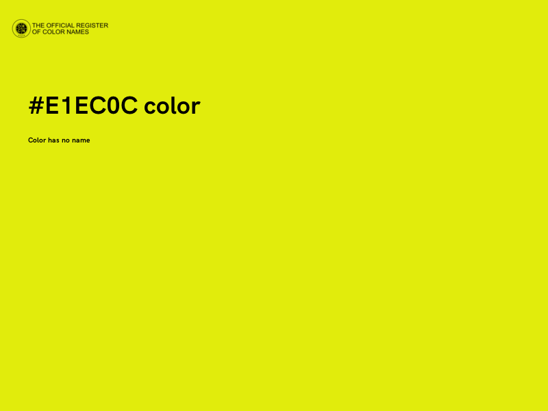 #E1EC0C color image