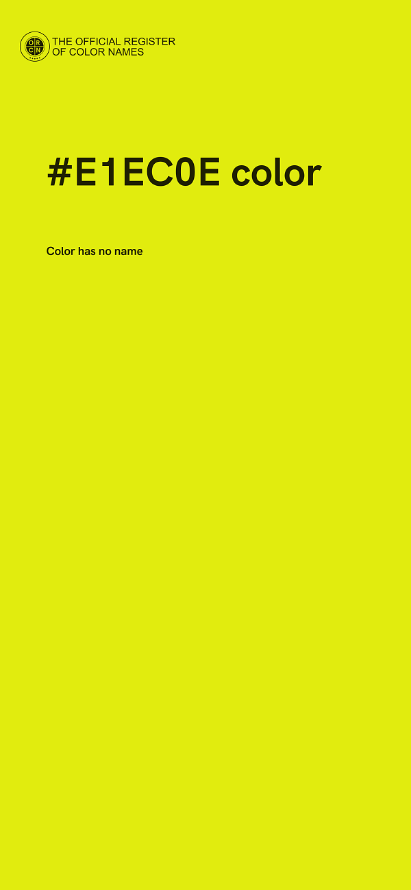 #E1EC0E color image