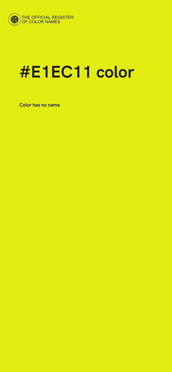 #E1EC11 color image
