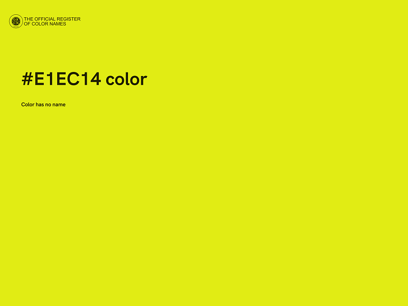 #E1EC14 color image