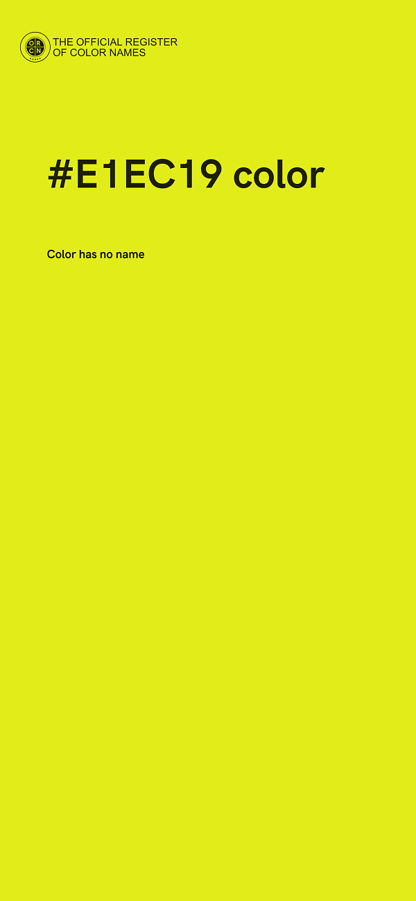 #E1EC19 color image