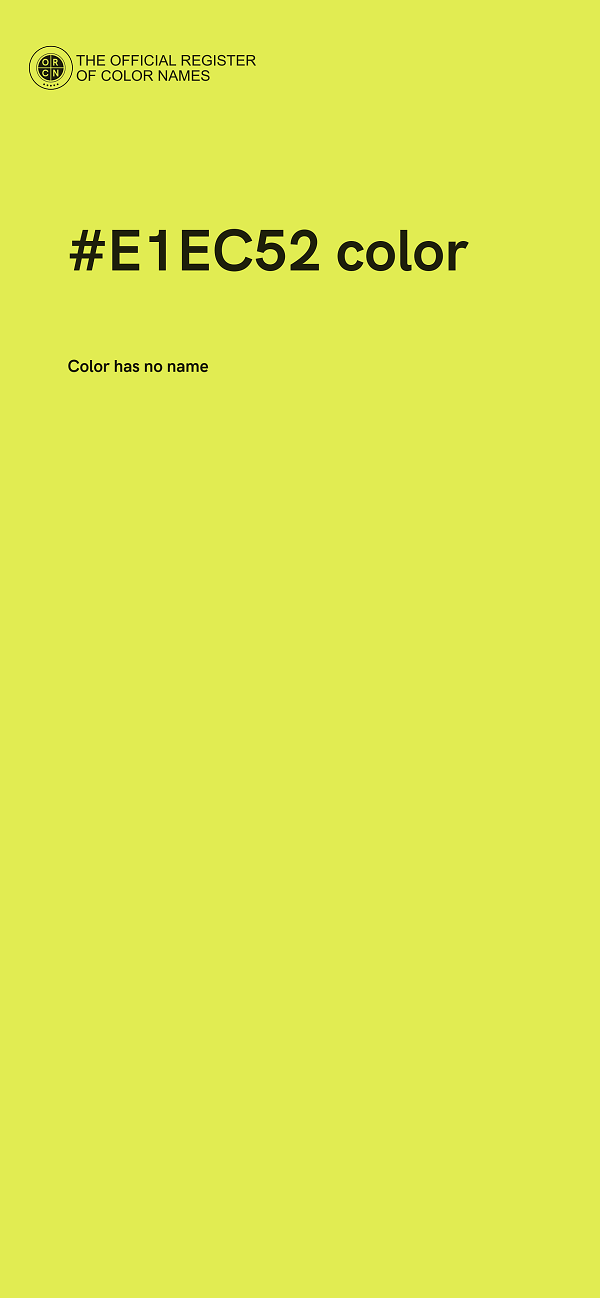 #E1EC52 color image
