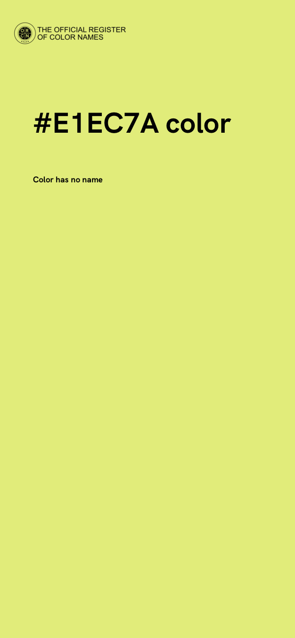 #E1EC7A color image