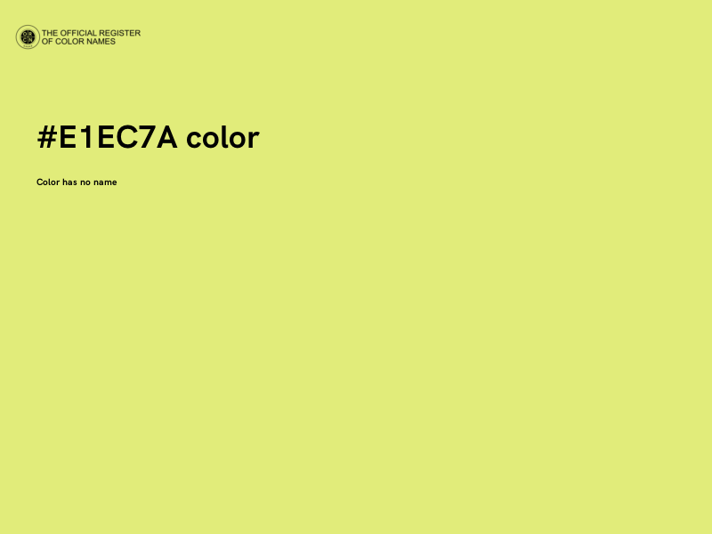 #E1EC7A color image