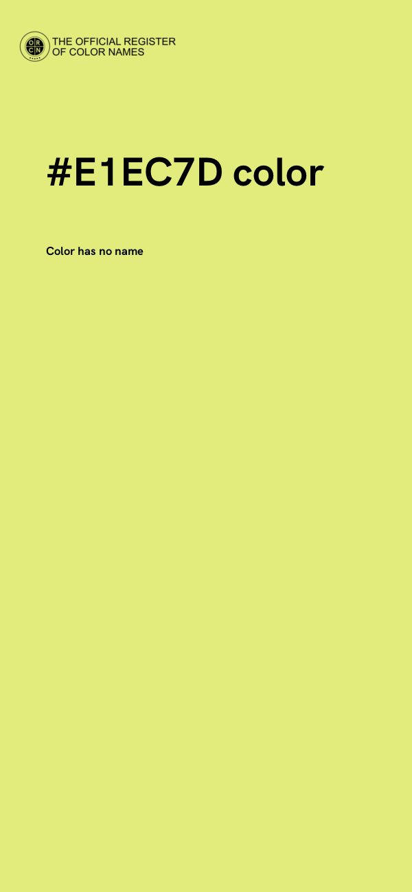 #E1EC7D color image