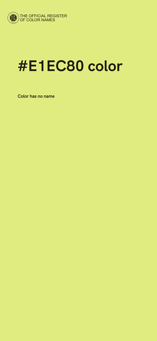 #E1EC80 color image