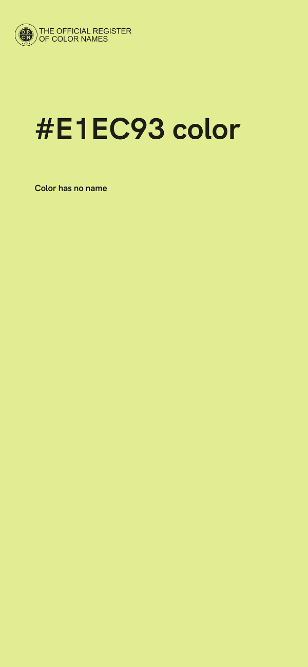 #E1EC93 color image