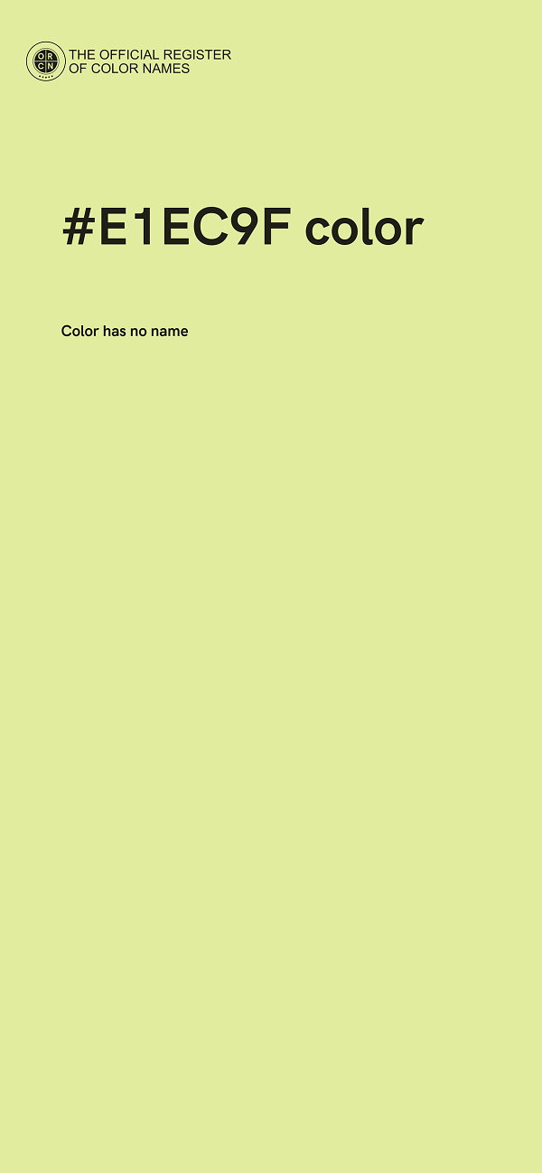 #E1EC9F color image