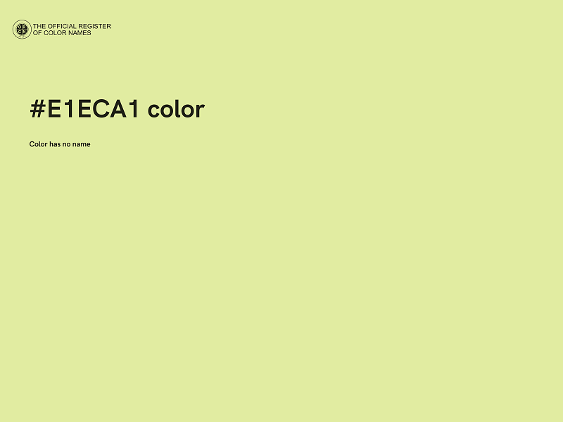 #E1ECA1 color image