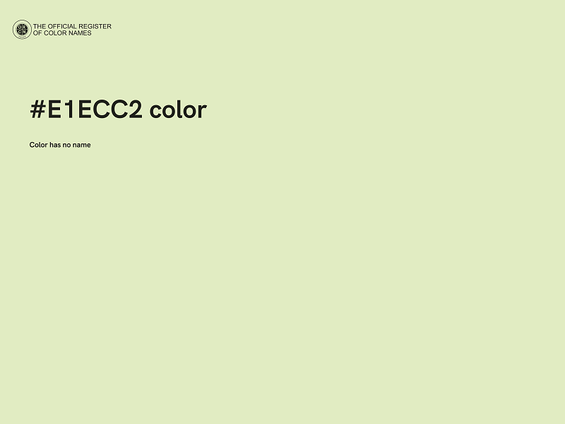 #E1ECC2 color image