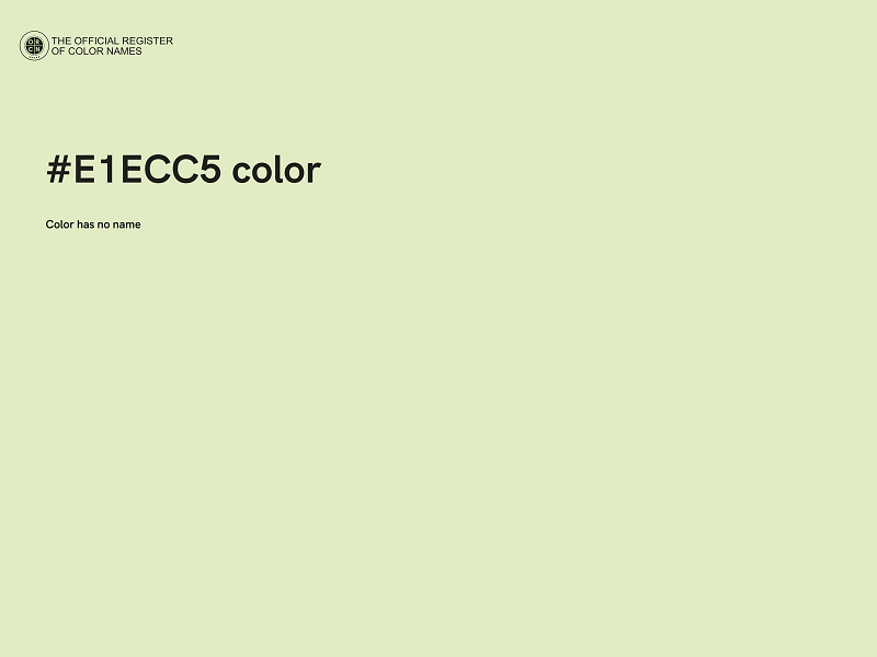 #E1ECC5 color image