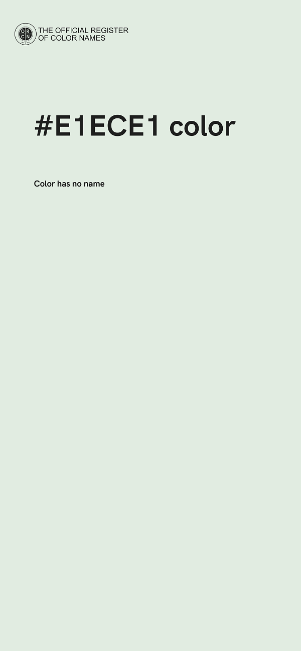 #E1ECE1 color image