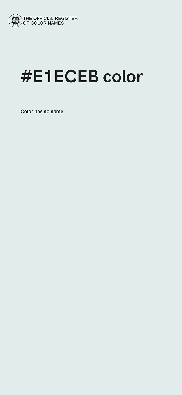 #E1ECEB color image