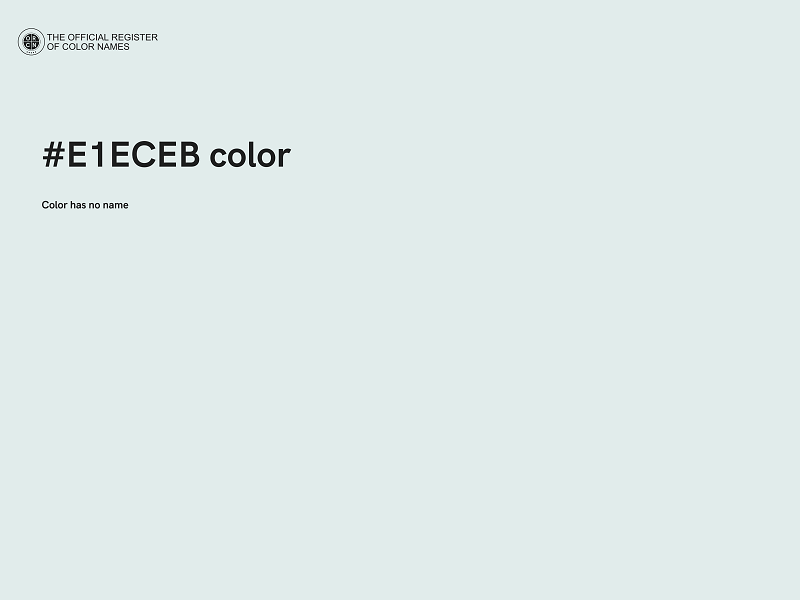 #E1ECEB color image