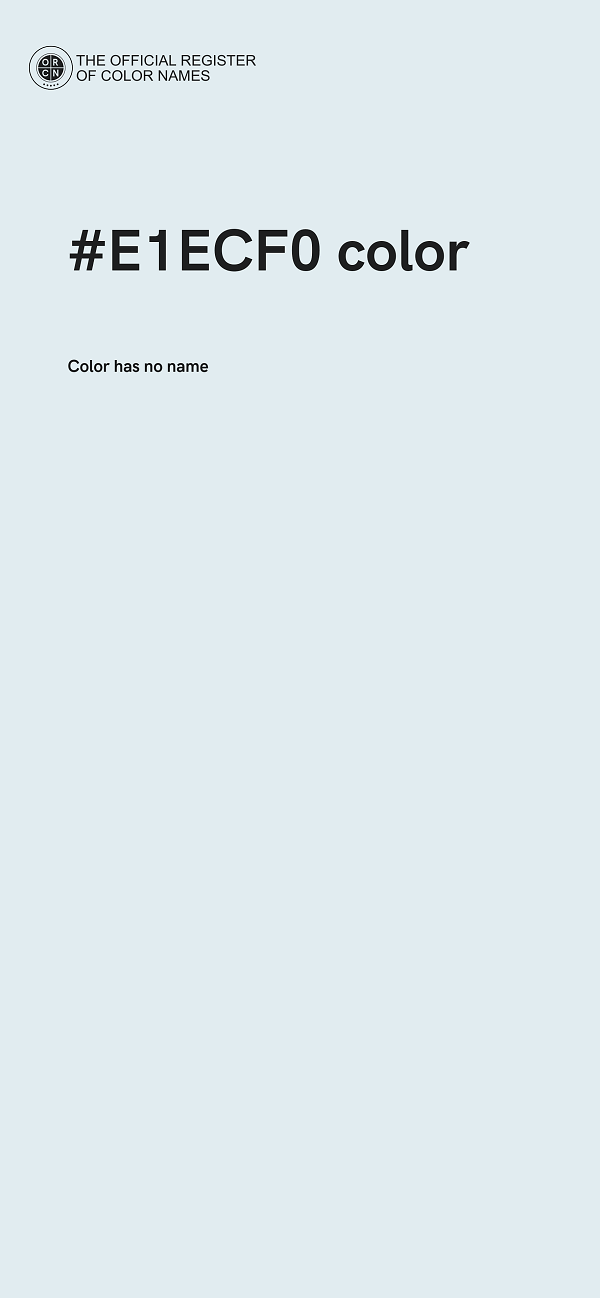 #E1ECF0 color image