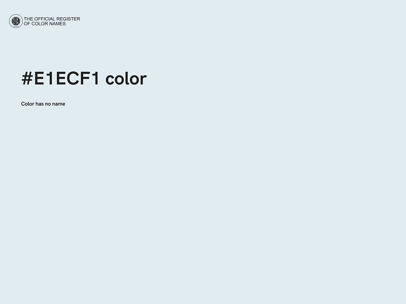 #E1ECF1 color image