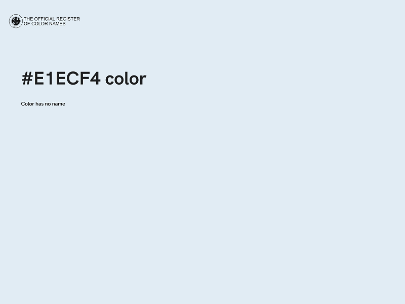 #E1ECF4 color image